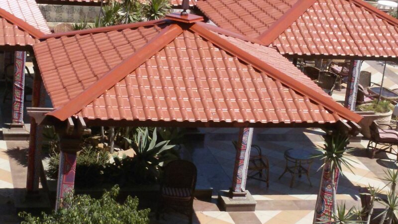 P.V.C roof tiles - solutions - 12