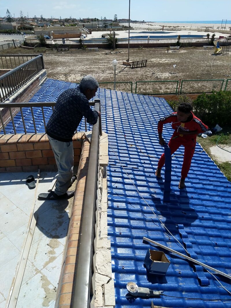 P.V.C roof tiles - solutions - 8